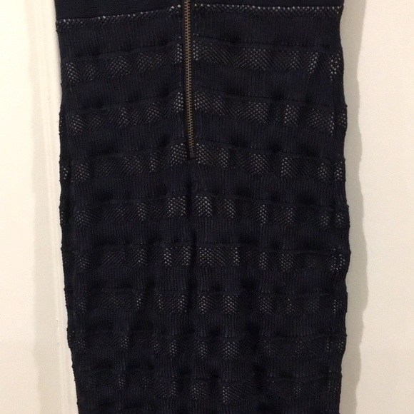 French Connection Navy Blue Bodycon Bandage Dress - Picture 7 of 7